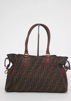 Fendi Tobacco Zucca Canvas Medium Chef De Jour Tote - Image 1 of 4