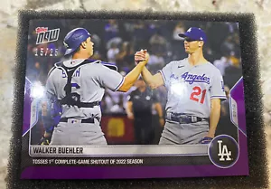 ┥2022 TOPPS AHORA PÚRPURA PARALELO #96 WALKER BUEHLER LOS ANGELES DODGERS 15/25! - Imagen 1 de 8
