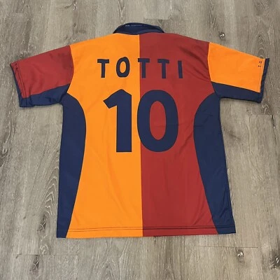 AS Roma Francesco Totti INA Assitalia Replica Soccer Jersey Size Men’s XL - Image 1 of 4
