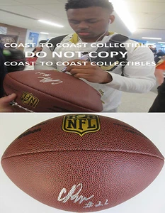 CJ PROSISE SEATTLE SEAHAWKS,NOTRE DAME,SIGNED,AUTOGRAPHED,DUKE FOOTBALL,PROOF - Picture 1 of 2
