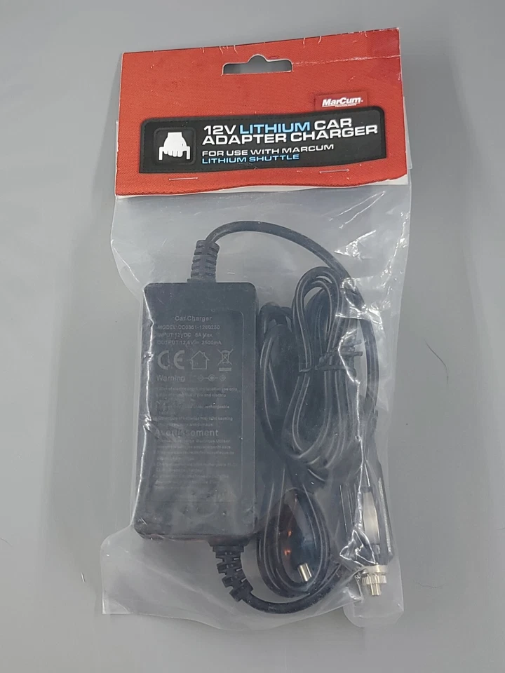 Cargador adaptador coche MarCum Lithium Shuttle 12V [LCAC12V] Foto 1 de 4