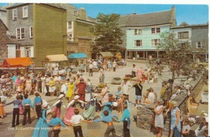 Devon Postcard - The Elizabethan Market - Totnes - Ref 7582A - Foto 1 di 2