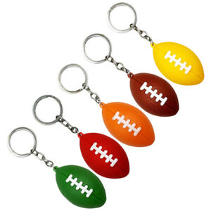  5 pièces porte-clés football en plastique fans de sport souvenir keycahin américain