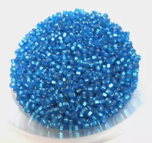 11/0 LOOSE ~ AQUA S/L MATTE ~ 11-075M ~ 20 GRAMS ~ JAPANESE GLASS SEED BEADS - Picture 1 of 1