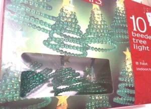 Home For The Holidays Green Beaded Tree Light Set New Open box Christmas Lights - Picture 1 of 3