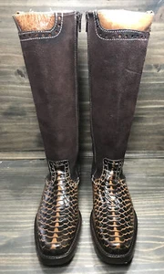 Bodacious Boot Co. Hidalgo Cowboy Boots Python Leather Women's Size 6.5 - Picture 1 of 9