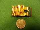 N M Cond Small Older Vtg Hickok Brass Belt Buckle Large Hp Fancy Initials