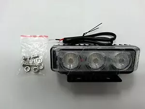 L160136F 4" LED LIGHT BAR 3 WATT 330 LUMEN 12-28V ALUMINUM 3 DIODE WATERPROOF - Picture 1 of 5