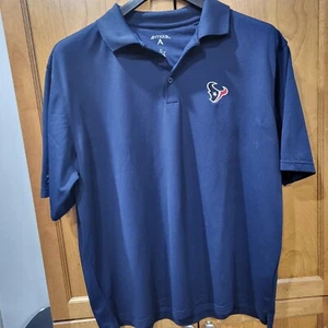 Houston Texans Antigua Pique Polo Mens XL extra large Dark Blue - Picture 1 of 8