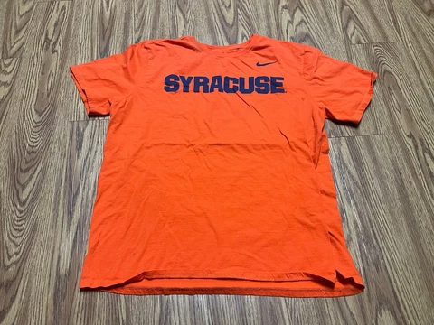 Men NIKE Tee XL ATHLETIC CUT COTTON SYRACUSE NCAA Shirt Cover
