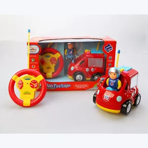 Camión de bomberos juguete para niños música y luces y sirena juguete n figura de bombero - Imagen 1 de 17