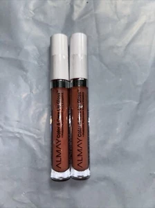 Almay Hydrating Lip Gloss, Soft Natural Colors, Prebiotic 400 Peachy Sky 2 Pc - Picture 1 of 2