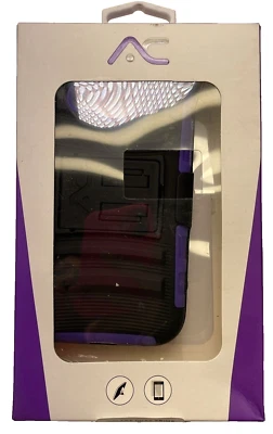 Funda Protectora Premium con Soporte para Samsung Galaxy Core Prime, Púrpura Foto 1 de 4