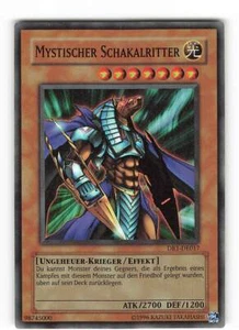Yugioh MYSTISCHER SCHAKALRITTER , dr1-de017 Super Rare deutsch Near Mint  - Bild 1 von 2