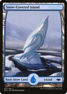 Lot of 20x Snow-Covered Island #251 - MH1 Modern - MTG Magic FULL ART Land NM - Picture 1 of 1