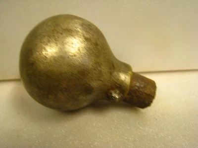 Vintage Antique Brass Horse Harness Hame Ball Knob Cane Walking Stick End used - Image 1 of 4