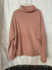 Lululemon Pullover Damen XL rosa Stehkragen Rippstrickpullover Langarm - Bild 1 von 14