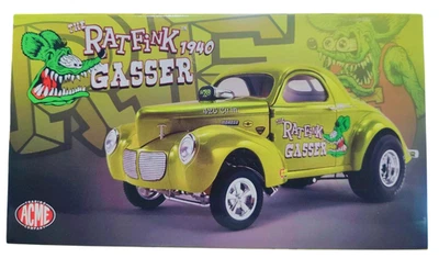 ACME 1/18 Scale Rat Fink 1940 Willys Gasser Sewer Green Blown HEMI Just 732 made - Image 1 of 4