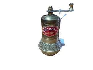 vintage Coffee Grinder Brass from Turkey Anadolu Baharat New - Picture 1 of 3