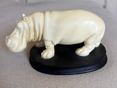 Винтажный скульптор A. Santini бегемот сделано в Италии - Изображение 1 из 4