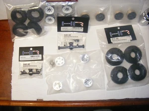 Axial SCX24 C10 parts front rear alloy axles,  aluminum beadlok rims - Picture 1 of 6