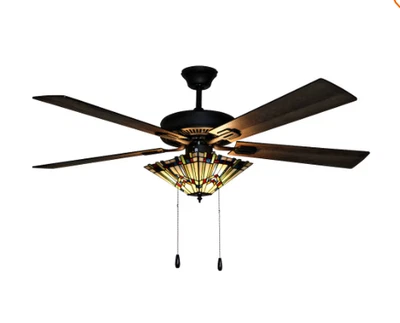 River of Goods Michelangelo Mission 52 in. Stained Glass LED Ceiling Fan 20078 - Image 1 of 4