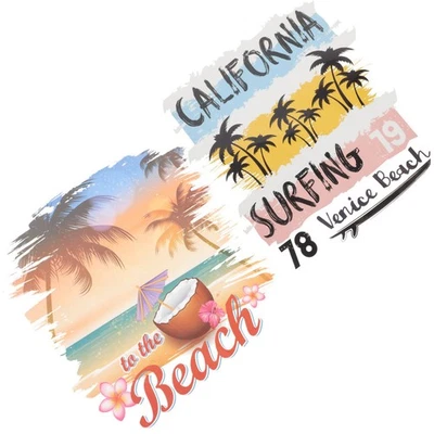  2 Pcs Bügelbild-transfers Aufbügelbare Flicken Kleidungsabziehbilder - Bild 1 von 4