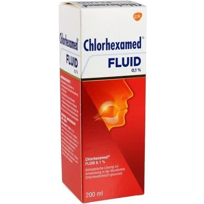 GLAXO SMITH KLINE CONSUMER HEALTHCARE CHLORHEXAMED Fluid 200 ml PZN 06997885