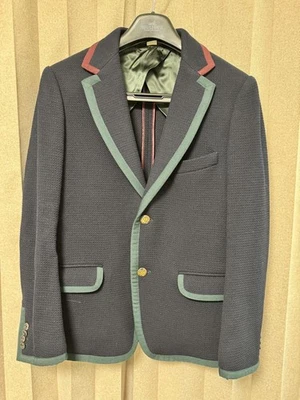 GUCCI navy knit jacket size 50 - Image 1 of 4