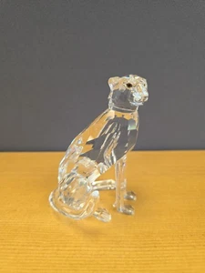 Estatuilla de guepardo de cristal de Swarovski colección de vida silvestre africana Stamey retirado - Imagen 1 de 10