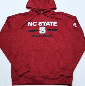 TEAM ISSUED Adidas Climawarm NC State Wolfpack red hoodie Men's MEDIUM M - Picture 1 of 7