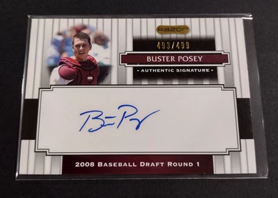 2008 RAZOR BUSTER POSEY AUTOGRAPH #105 ON-CARD AUTO (#D 493/499) - Image 1 of 2