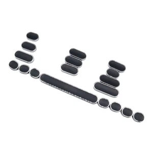 18Pcs Black Round Punk Keycap Set Customizable Keycaps Not Engraving KeyCaps - Zdjęcie 1 z 6