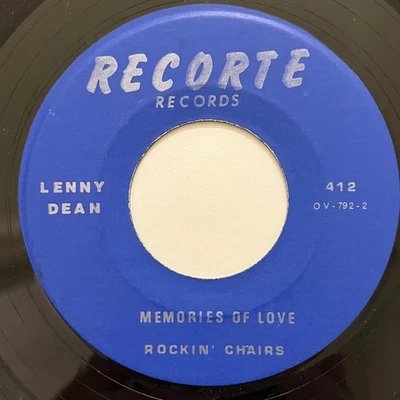 Lenny Dean And The Rockin' Chairs - A Kiss Is A Kiss / Memories Of Love (7", Sin - Image 1 of 2