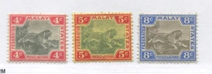 Federated Malaya States 1901 4, 5, and 8 cents mint o.g. hinged - Picture 1 of 1