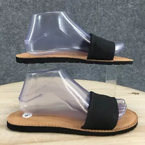 Volcom Damensandalen 9 lässige Komfort Slipper flache Slipper Slide schwarz Kunstleder - Bild 1 von 17