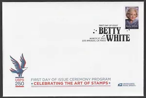 US 5976 Betty White Ceremony Program FDC 2025 - Picture 1 of 3
