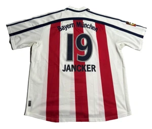 Bayern München FCB Jancker Trikot Heim Gr. XXL 1998-00 Adidas Opel Weiß Rot - Bild 1 von 6