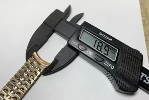 UNGEWÖHNLICHES & HERVORRAGENDES 50er Jahre Kreisler 19mm geschwungene Enden SCHALEN Design 10K YGF Armband! - Bild 1 von 17