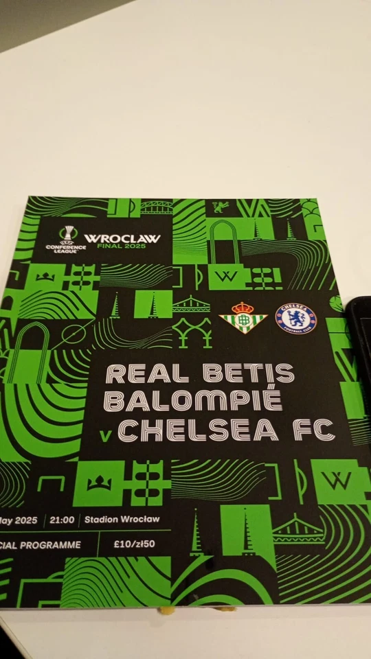 Official Programm UECL FINAL  REAL Betis vs CHELSEA  28.05.2025 - Bild 1 von 1