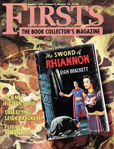 FIRSTS Magazine October 1997 SCIENCE FICTION Leigh Brackett Bibliography - Imagen 1 de 2