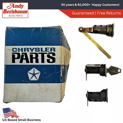 1972 Plymouth Satellite Wagon Tailgate & Doors Lock Cylinders w/Keys 3670674 NOS - Image 1 of 4