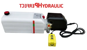 Dump Trailer Hydraulic Power Unit 12V 2000 W SIngle Action Remote 12 Quart PUMP - Picture 1 of 2