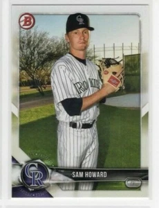 Sam Howard 2018 Topps Bowman Baseball Prospect #BP109 Colorado Rockies - Picture 1 of 1