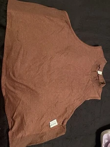 Old Navy Cozecore Go Dry Mock Neck Active Dusty Red Tank Top Size 4X Super Soft - Picture 1 of 4