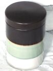 Rubber sealed Coffee, Sugar, Tea/ Biscuit container-Dark Brown, Green and Cream