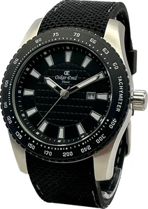 Oskar Emil Orologio Uomo Classico Qualità ALASKA Grande - Nero - Foto 1 di 6