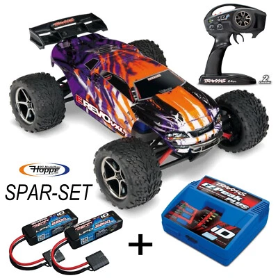 Traxxas E-Revo 1:16 Tsm Purple Vxl Rtr senza Spazzole Set-Risparmio 2x Lipo + - Immagine 1 di 4