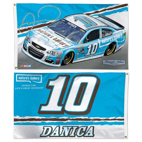 Danica Patrick 2016 Wincraft #10 Nature's Bakery 3x5 2 Sided Flag FREE SHIP Cover