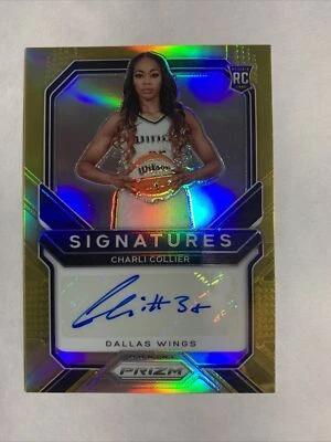 2021 WNBA Prizm Charli Collier RC Auto GOLD Prizm 04/10 #SG-CCL - Image 1 of 4